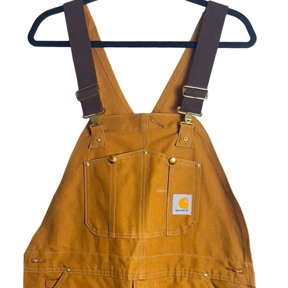 New Carhartt Duck Bib Overall Artic Quilt Lined Size 38 X 30 - Picture 6 of 10